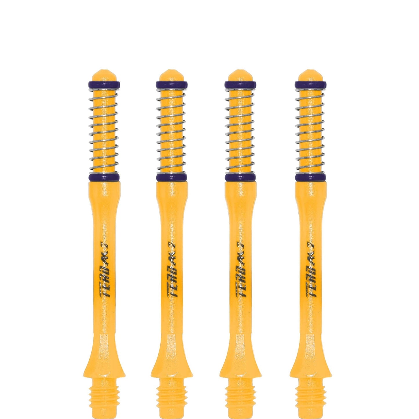 *Cuesoul - Dart Shafts - Tero Flight System - AK7 - Slim - Set of 4 - Yellow