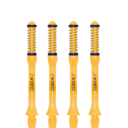 *Cuesoul - Dart Shafts - Tero Flight System - AK7 - Slim - Set of 4 - Yellow