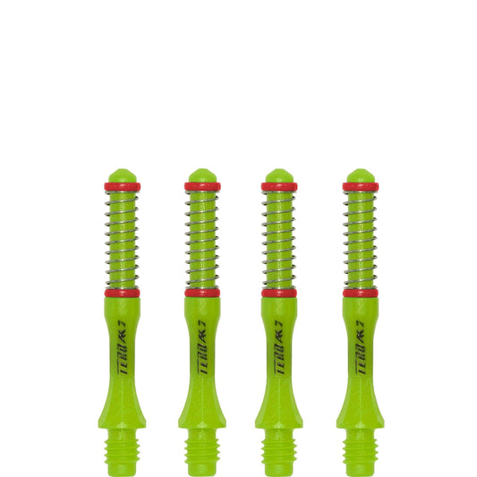 Cuesoul - Dart Shafts - Tero Flight System - AK7 - Slim - Set of 4 - Green