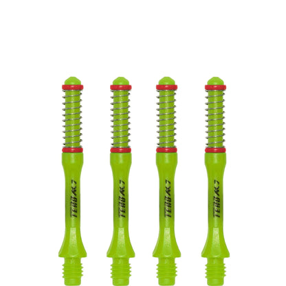 Cuesoul - Dart Shafts - Tero Flight System - AK7 - Slim - Set of 4 - Green