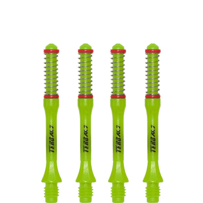 Cuesoul - Dart Shafts - Tero Flight System - AK7 - Slim - Set of 4 - Green