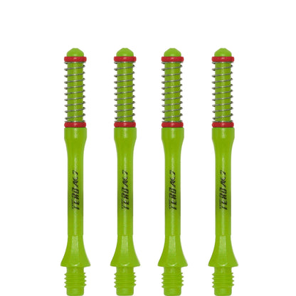 Cuesoul - Dart Shafts - Tero Flight System - AK7 - Slim - Set of 4 - Green