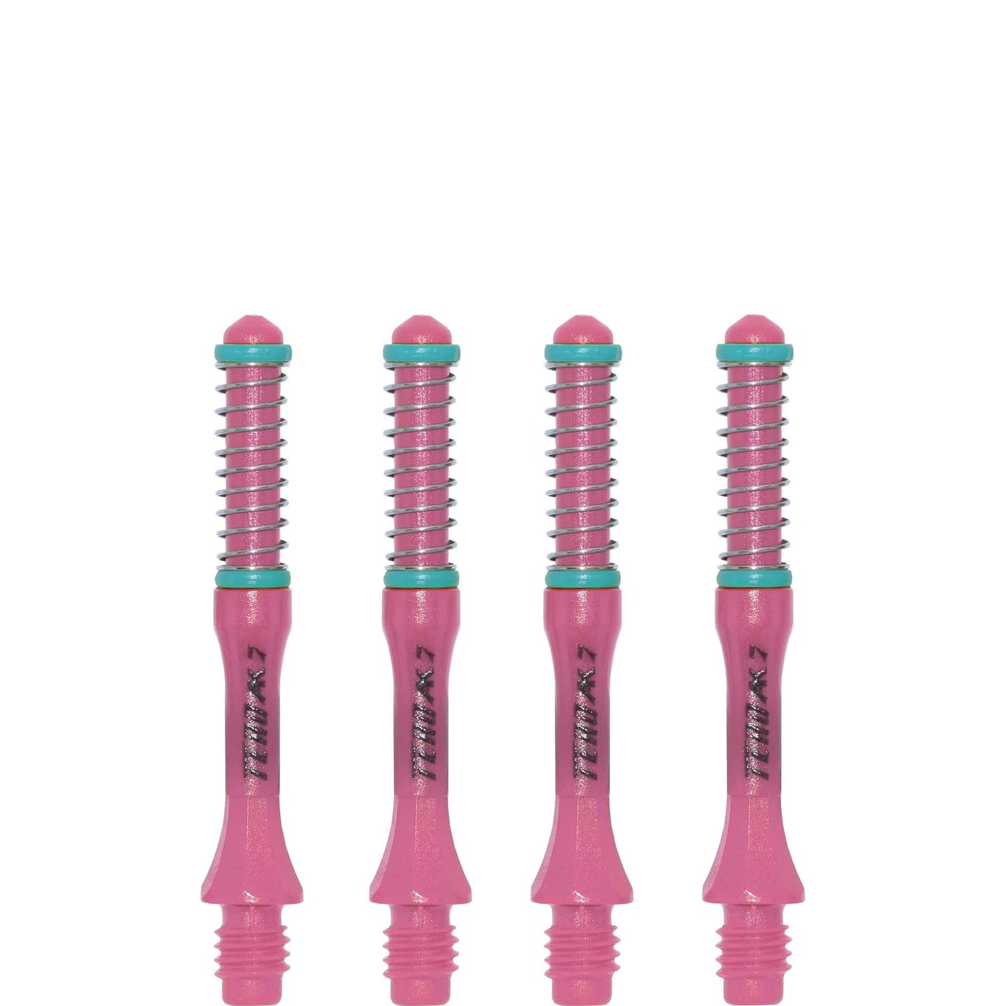 *Cuesoul - Dart Shafts - Tero Flight System - AK7 - Slim - Set of 4 - Pink