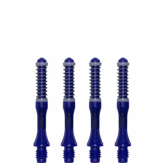 *Cuesoul - Dart Shafts - Tero Flight System - AK7 - Slim - Set of 4 - Navy Blue