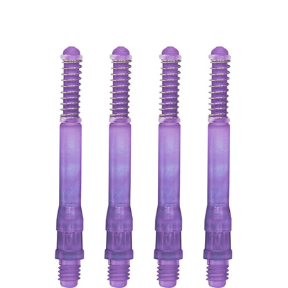 *Cuesoul - Dart Shafts - Tero Flight System - AK7 - Gradient - Standard - Set of 4 - Purple