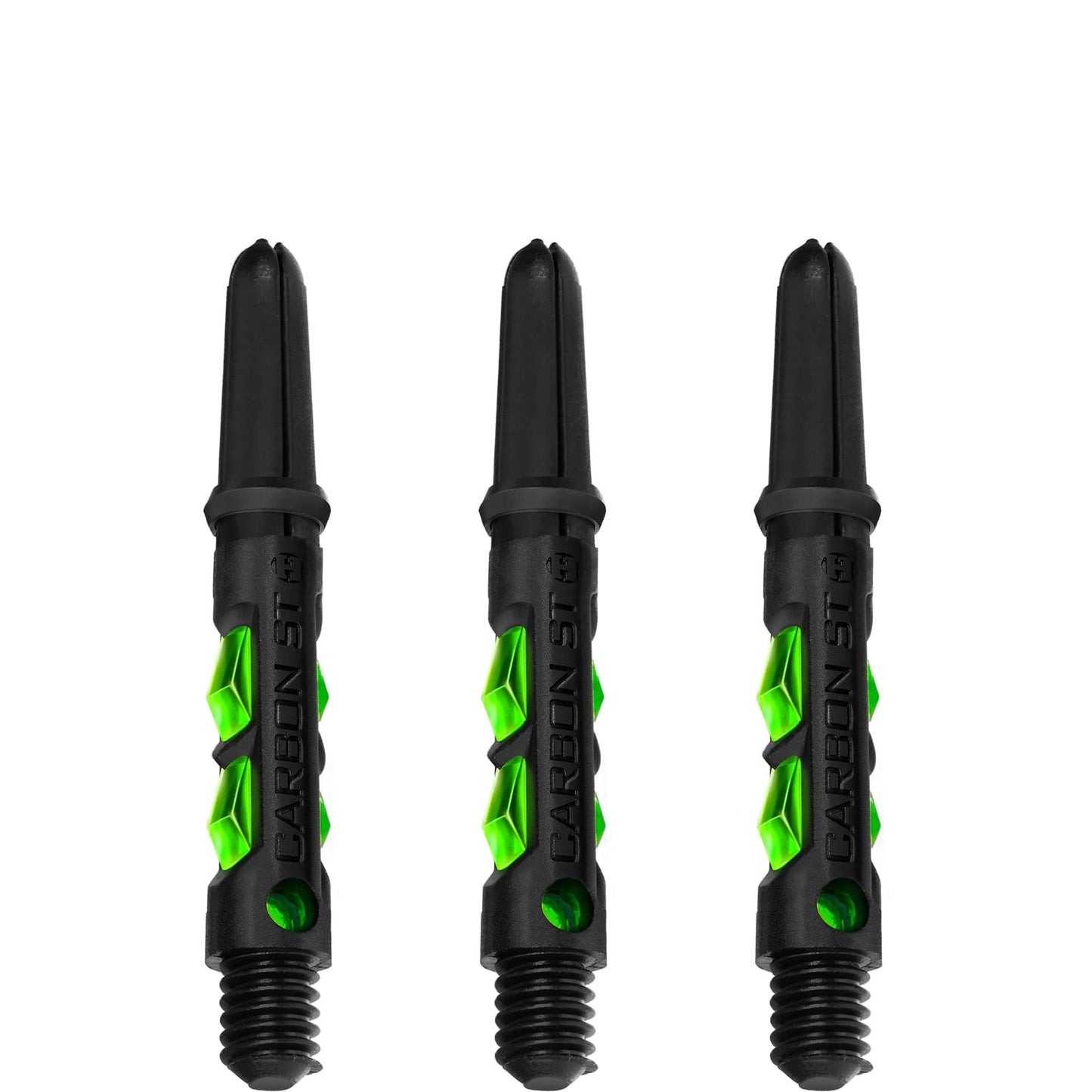 Harrows Carbon ST Shafts - Dart Stems - Black & Green
