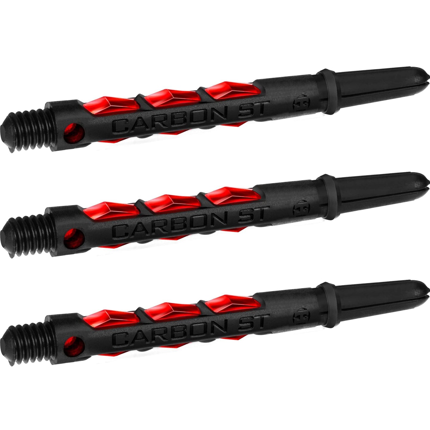 Harrows Carbon ST Shafts - Dart Stems - Black & Red