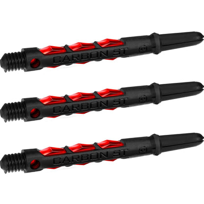Harrows Carbon ST Shafts - Dart Stems - Black & Red