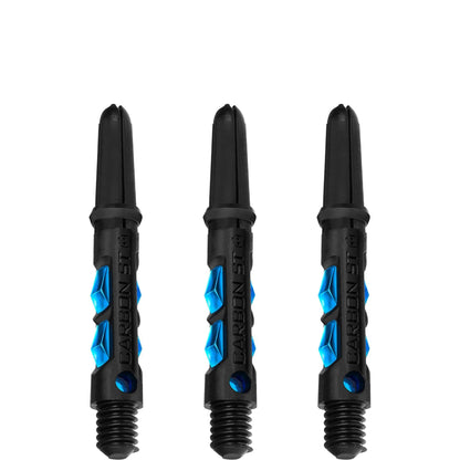 Harrows Carbon ST Shafts - Dart Stems - Black & Aqua Blue