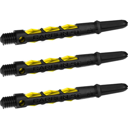 Harrows Carbon ST Shafts - Dart Stems - Black & Yellow