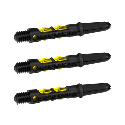 Harrows Carbon ST Shafts - Dart Stems - Black & Yellow