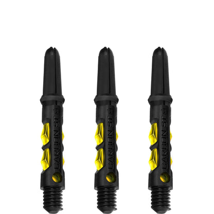 Harrows Carbon ST Shafts - Dart Stems - Black & Yellow