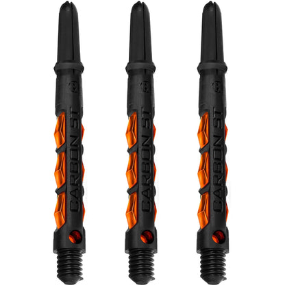 Harrows Carbon ST Shafts - Dart Stems - Black & Orange