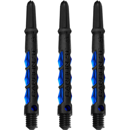 Harrows Carbon ST Shafts - Dart Stems - Black & Blue