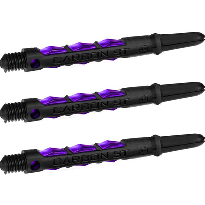 Harrows Carbon ST Shafts - Dart Stems - Black & Purple