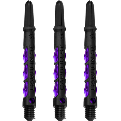 Harrows Carbon ST Shafts - Dart Stems - Black & Purple