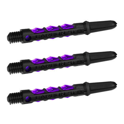 Harrows Carbon ST Shafts - Dart Stems - Black & Purple