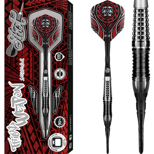 Shot Tribal Weapon Darts - Soft Tip Tungsten - Savage