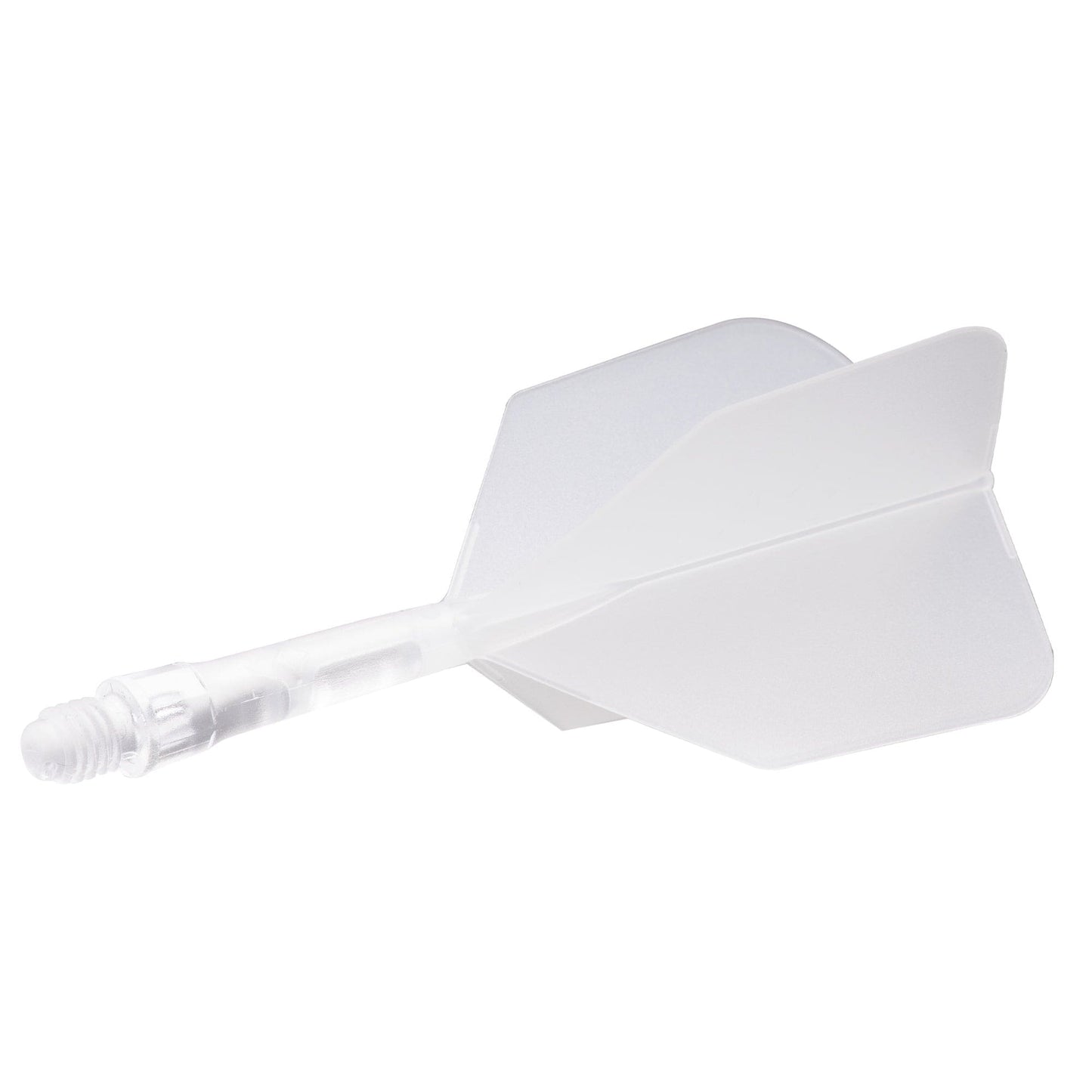 UTSOLGT fra leverandør -  Cuesoul Rost T19 Integrated Dart Shaft and Flights - Big Wing - Clear with Clear Flight