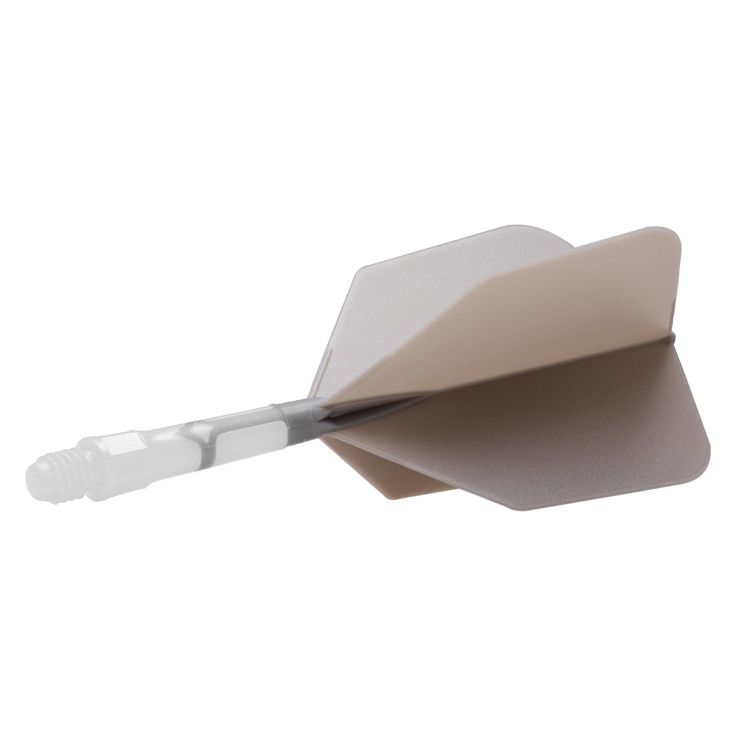 UTSOLGT fra leverandør - Cuesoul Rost T19 Integrated Dart Shaft and Flights - Big Wing - White with Grey Flight
