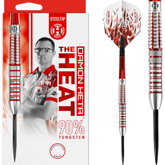 Harrows Damon Heta v2 Darts - Steel Tip - 90% - The Heat