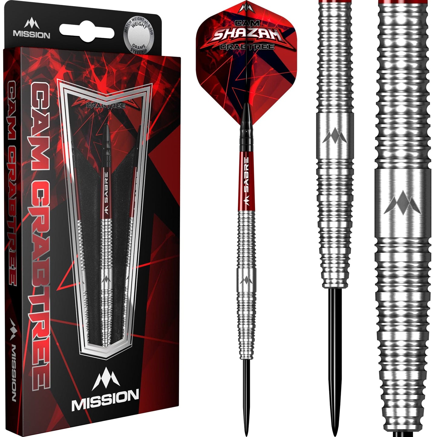 Mission Cam Crabtree Darts - Steel Tip - 95% - Natural (Bestillingsvare)