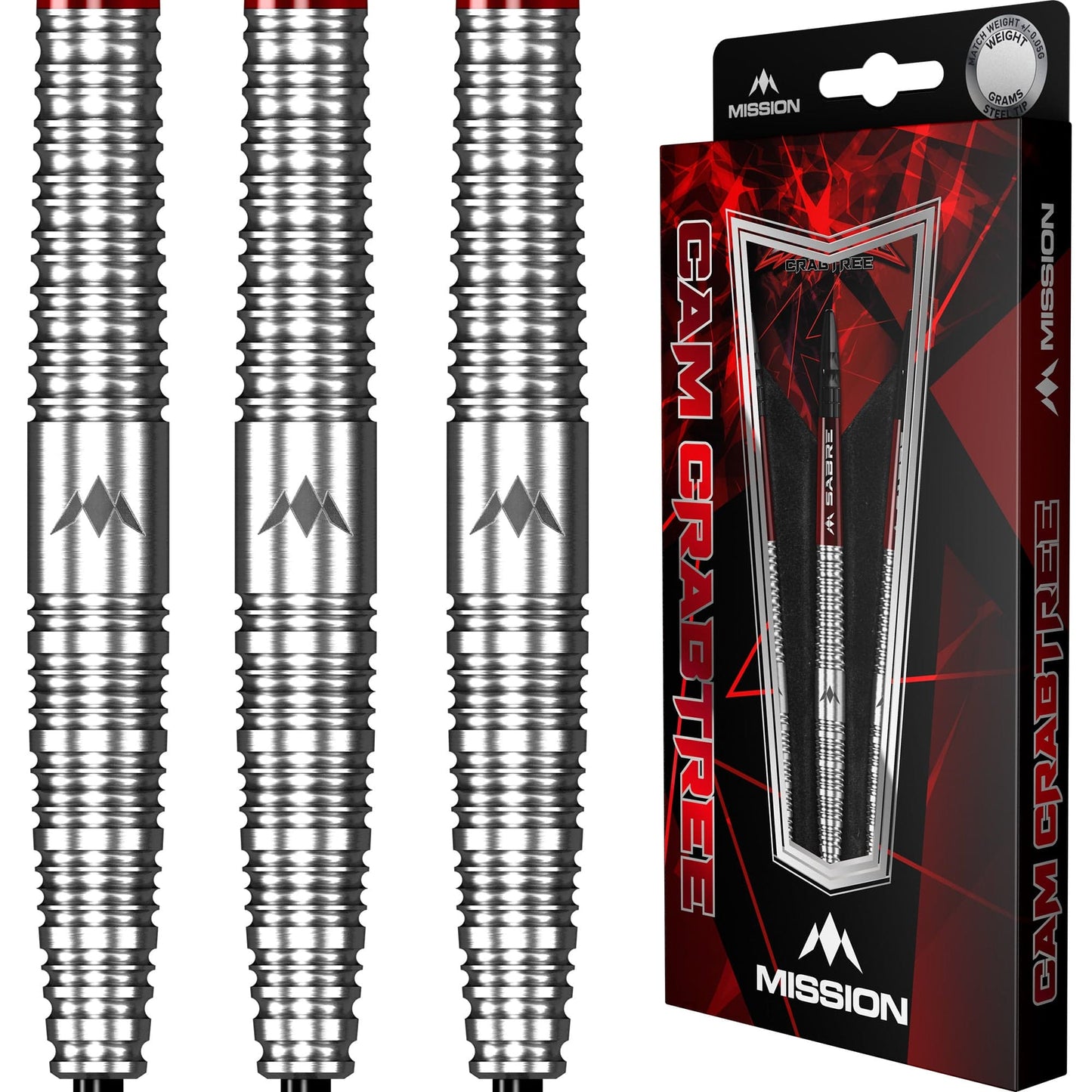 Mission Cam Crabtree Darts - Steel Tip - 95% - Natural (Bestillingsvare)