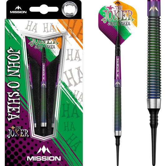 Mission John O Shea Darts - Soft Tip - The Joker - Coral - 20g