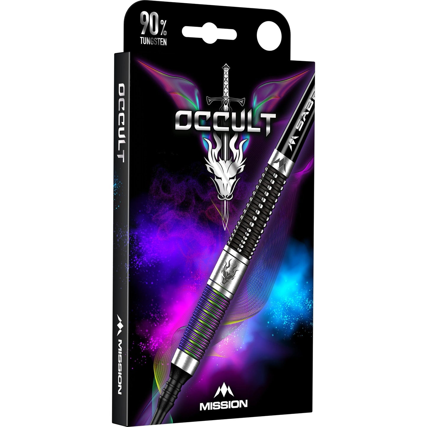 Mission Occult Darts - Soft Tip - 90% - Black & Coral PVD