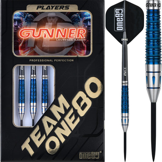 One80 Gunner Darts - Steel Tip - HD - Lourence Ilagan - Blue