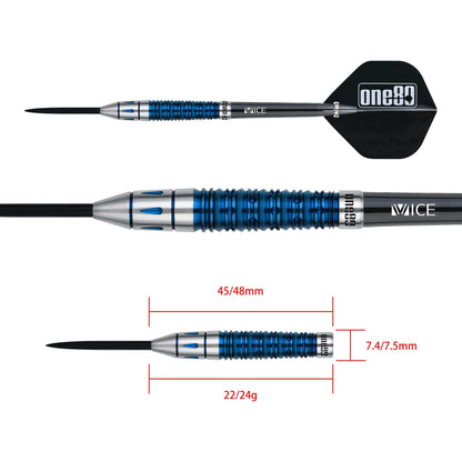 One80 Gunner Darts - Steel Tip - HD - Lourence Ilagan - Blue