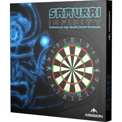 Mission Samurai Infinity Dartboard - Professional Board - Black Ring